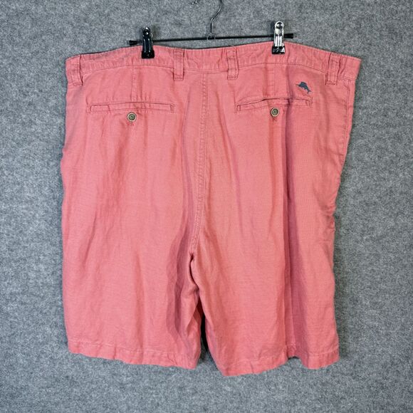 Tommy Bahama Men's Salmon Linen & Tencel Blend Relaxed Fit Shorts Size 40 - Picture 9 of 13